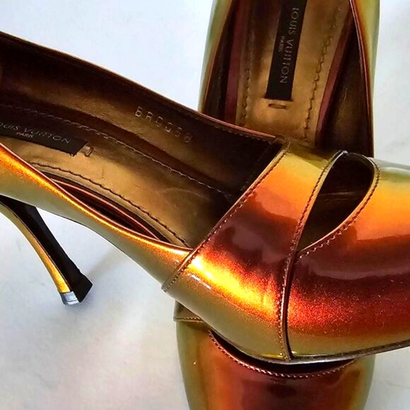 Louis Vuitton Prismatic Limited Edition Patent Leather Heels Size 36/6 - Picture 10 of 16